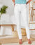 Gekleurde smalle jeans (wit)