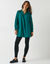 Tunique dentelle manches longues unie (vert sapin)