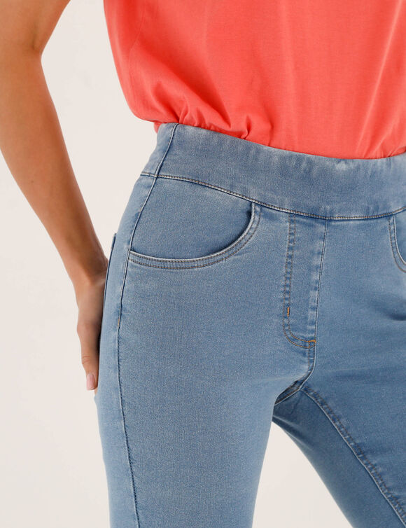 Jean bootcut ultra confort, petite stature (bleached)