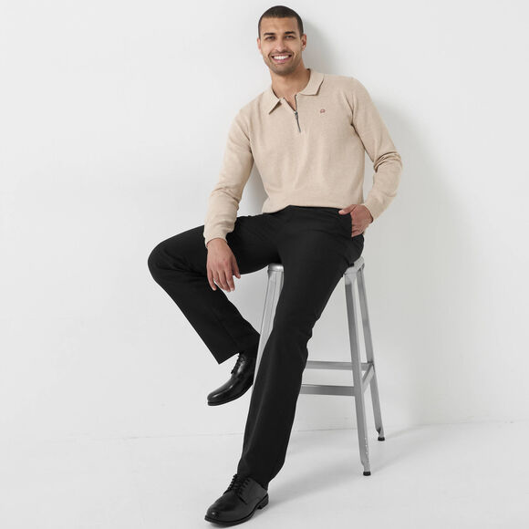 Pantalon ceinture ajustable invisible - polyester (noir)