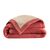 Tweekleurig deken in wol 800g/m2 (rozenhout)