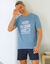 Shortama met korte mouwen, 'Abdos en cours' (marine / blauw)
