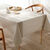 Nappe toile cirée imprimée faux-uni (écru)