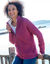 Vest met rits en pluchevoering, 30% wol (violine)