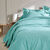 Linge de lit uni coton  (lagon)