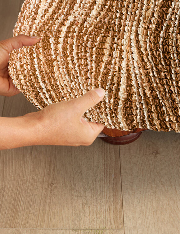Bi-rekbare hoes in microvezel met golvenmotief, voor fauteuil en zitbank (chocolade)