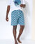 Bedrukte pyjamashort in katoen (blauw / groen)