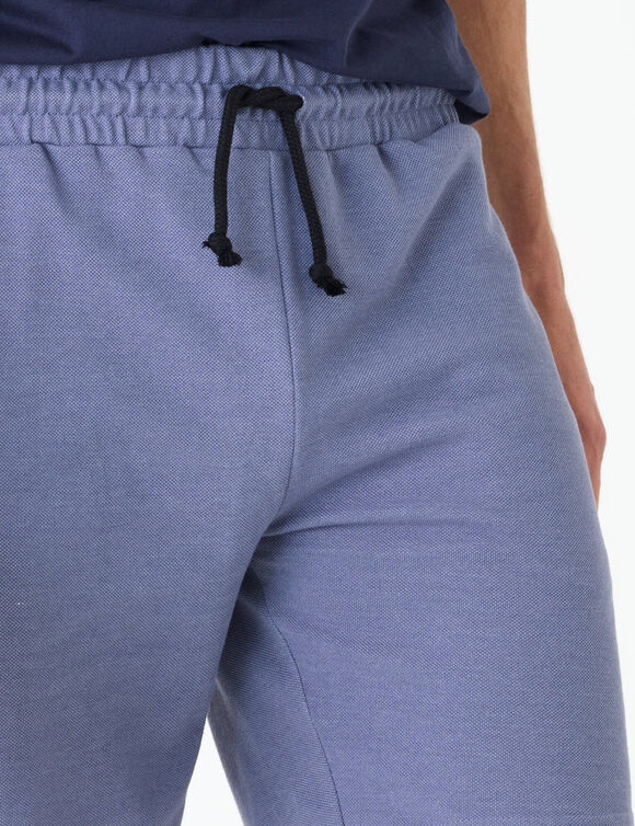 Bermuda van katoenpiqu&eacute; (jeansblauw)