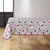 Nappe anti-taches motif forêt (blanc / rouge)