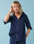 Loose fit hemd in denim, voor kleine lengtes (raw)