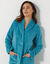 Robe de chambre maille polaire col châle - longueur 120 cm (turquoise) Robe de chambre maille polaire col châle - longueur 120 cm (turquoise)