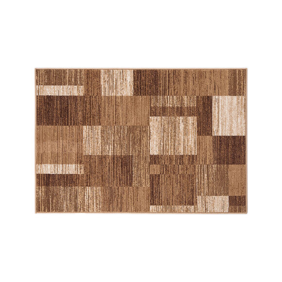 Tapijt met patchwork-motief (taupe)