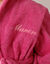 Personaliseerbare badjas met kap in badstof, kinderen (fuchsia)