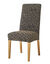 Housse de chaise extensible, motif tachet&eacute; graphique (marron)