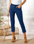 3/4-jeans met elastische taille (stone)