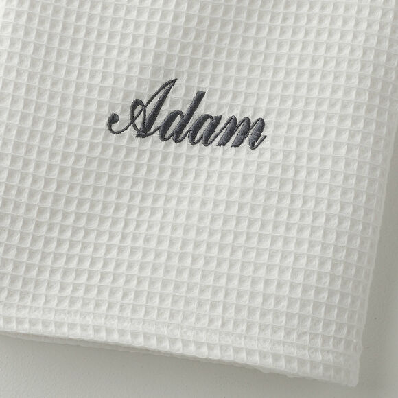 Serviette de bain nid d'abeille  Colombine&reg;, personnalisable, 240 g/m2 (blanc)