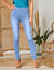 Ultrarekbare nauwsluitende jegging, tricot met jeansaspect (bleached)