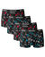 Shorty met geometrische print - set van 4 (zwart)
