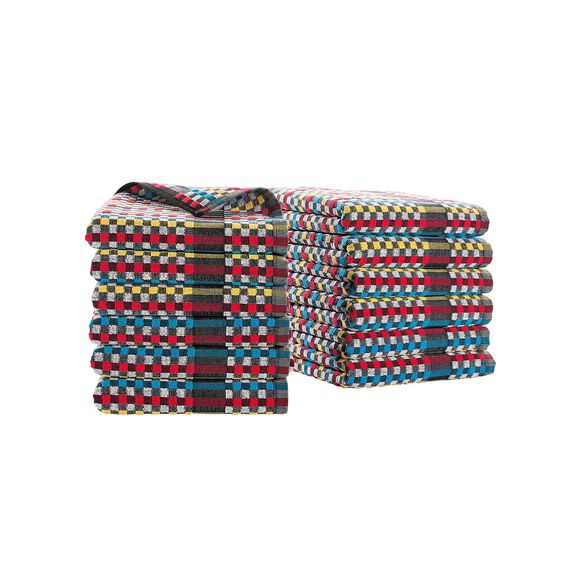 Essuie-mains éponge fond noir - lots (noir)