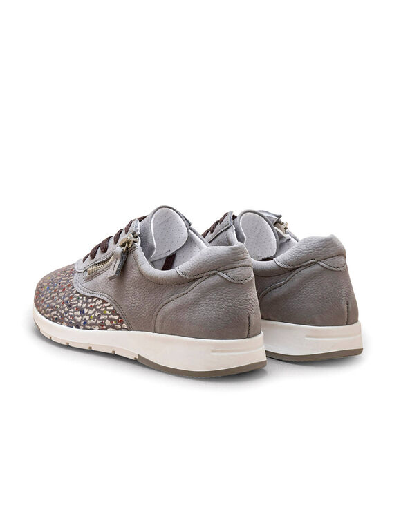 Derby's in leer Hallux Confort (grijs)