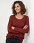 T-shirt imprim&eacute; pois en coton biologique(**) (bordeaux)