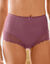 Gaineslip in glanstricot en kant Avila - set van 2 (purper + koper)