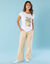 T-shirt manches courtes imprimé placé, Spécial Petites (blanc)
