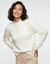 Pull col boutonn&eacute;, maille douceur (&eacute;cru)