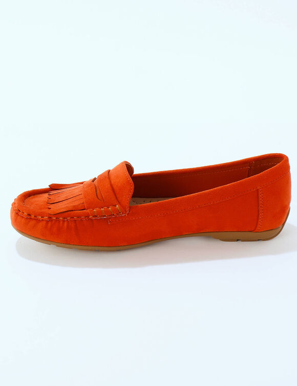 Mocassins souples textile microfibre (terracotta)