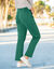 Joggpant in molton met elastische taille (groen)
