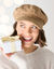 Verstelbare pet in velours (beige)