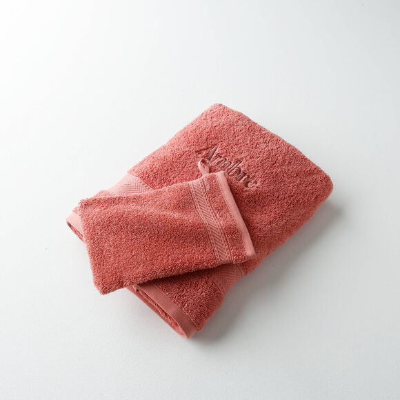 Collection serviettes de bain personnalis&eacute;es - confort moelleux 540 g/m&sup2; (brique)