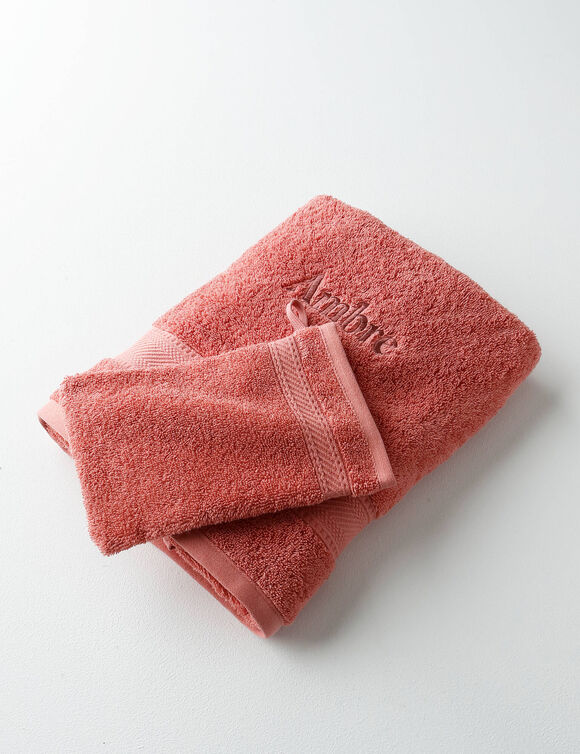 Collection serviettes de bain personnalis&eacute;es - confort moelleux 540 g/m&sup2; (brique)