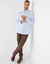Effen Oxford-hemd met knoopsluiting en lange mouwen (hemelsblauw)