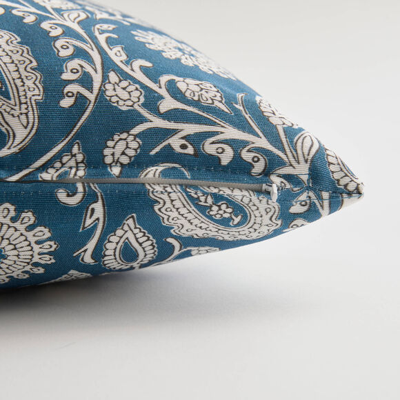 Kussenhoes met indisch motief - set van 2 (blauw)