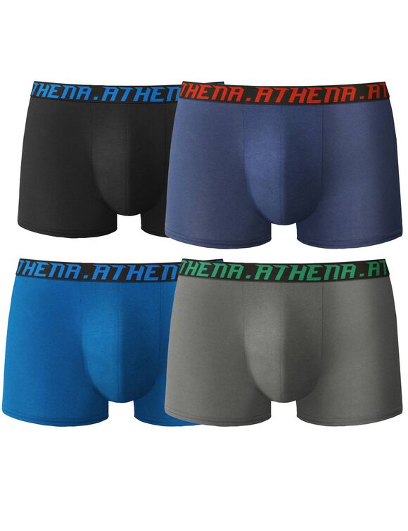 Set van 4 shorty's My Petit Prix, Athena® (zwart + marine + blauw)