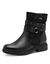 Leren baskets - bronskleur (zwart)