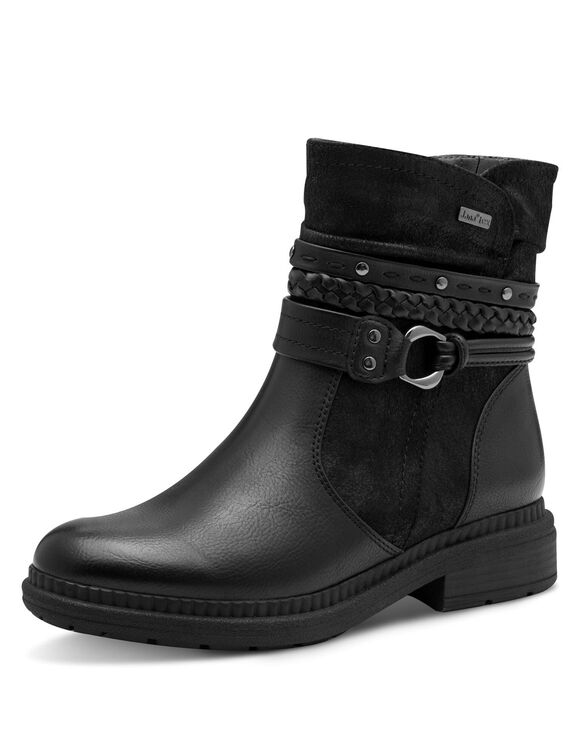 Leren baskets - bronskleur (zwart)