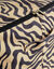 Housse de rangement zipp&eacute;e taille M imprim&eacute; z&egrave;bre (noir/gr&egrave;ge)