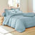Linge de lit uni coton (céladon)