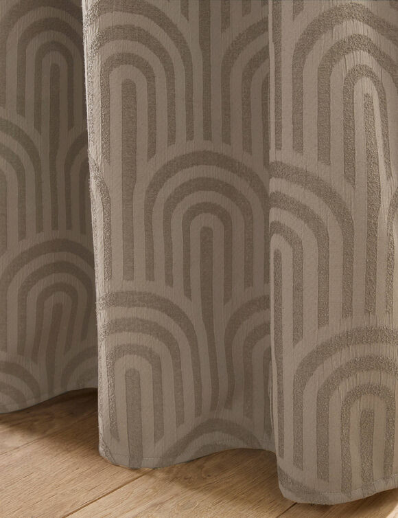 Isolerend gordijn met jacquard-motief van bogen (mastiek)