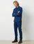 Flanel overhemd met geruite ruit (blauw / marine)