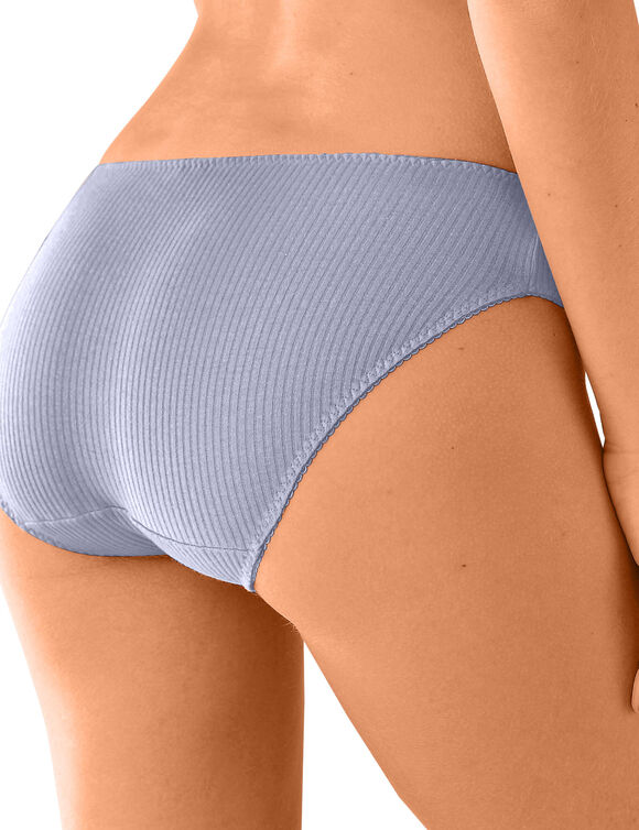 Midislip met platte ribbels - set van 6 (poeder)