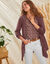 Soepel vest met lange mouwen (taupe)
