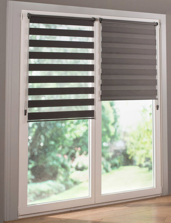 Store jour/nuit à clipser (gris)