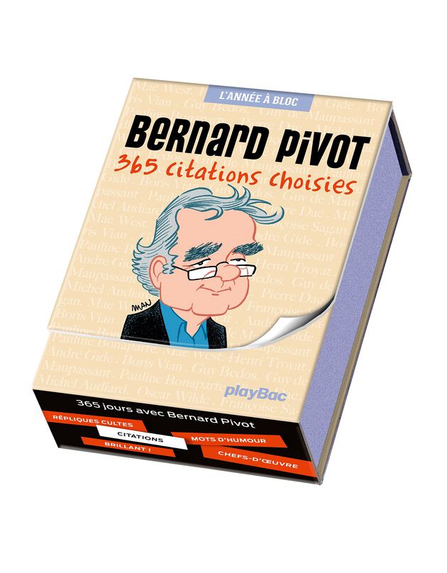 Calendrier chevalet Bernard Pivot (unique)