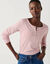 T-shirt col tunisien manches longues (rose parm&eacute;)