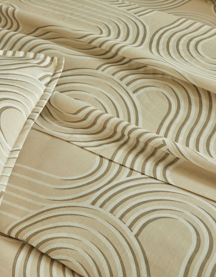 Linge de lit Vanua en coton (sable)