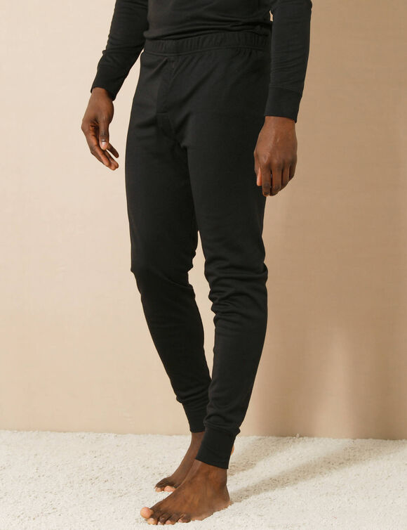 Lange onderbroek in THERMOPERLE® polyester - set van 2 (zwart)