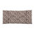 Long coussin de sol imprim&eacute; indien (chocolat)